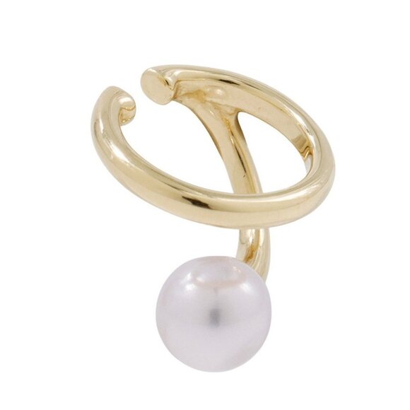 MIKIMOTO Pearl ear cuff 18K Yellow Gold - Picture 1 of 7